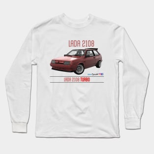 Lada 2108 Turbo Corrida Red Long Sleeve T-Shirt